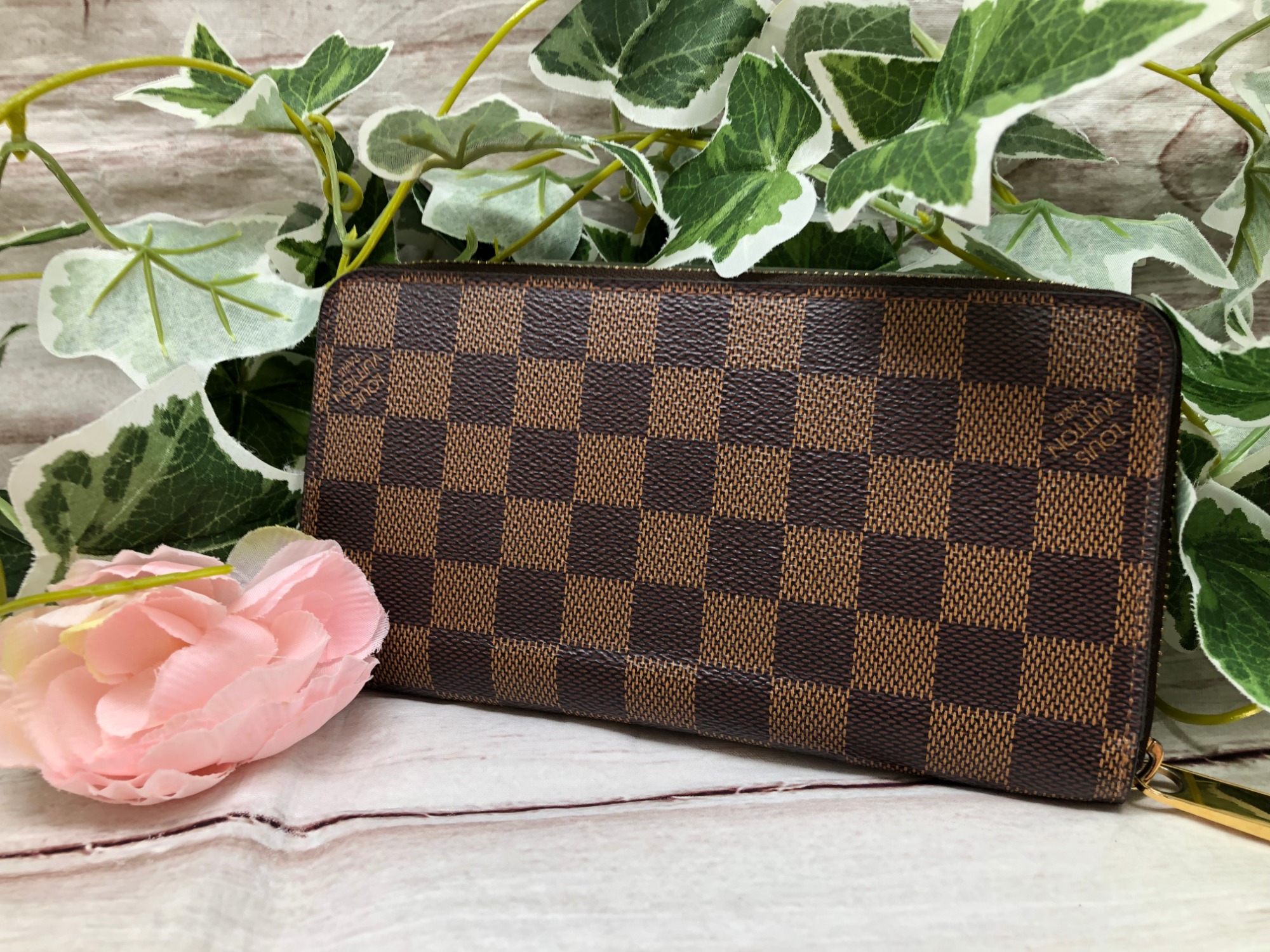 LOUIS VUITTON/ルイヴィトン】長財布ダミエジッピー ウォレット