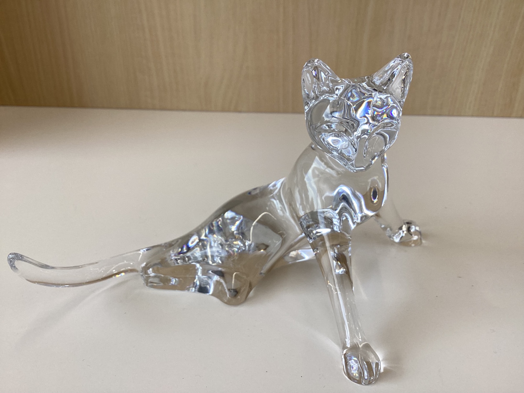 Baccarat バカラ クリスタルフィギュア 猫 バカラ 【名入れ可有料】バカラ Baccarat クリスタルフィギュア