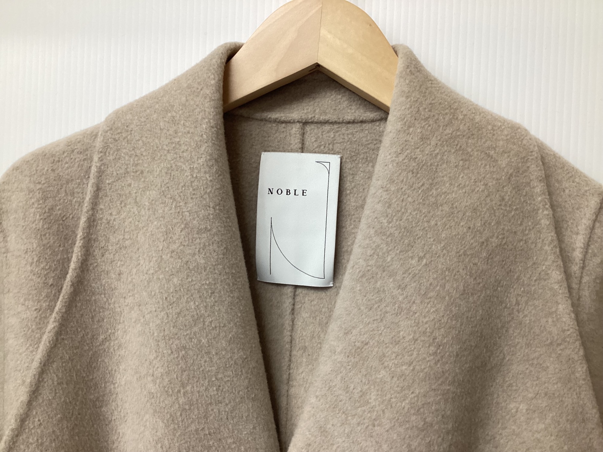 Noble ノーブル】スーパー160リバードレーブカラーコート 入荷