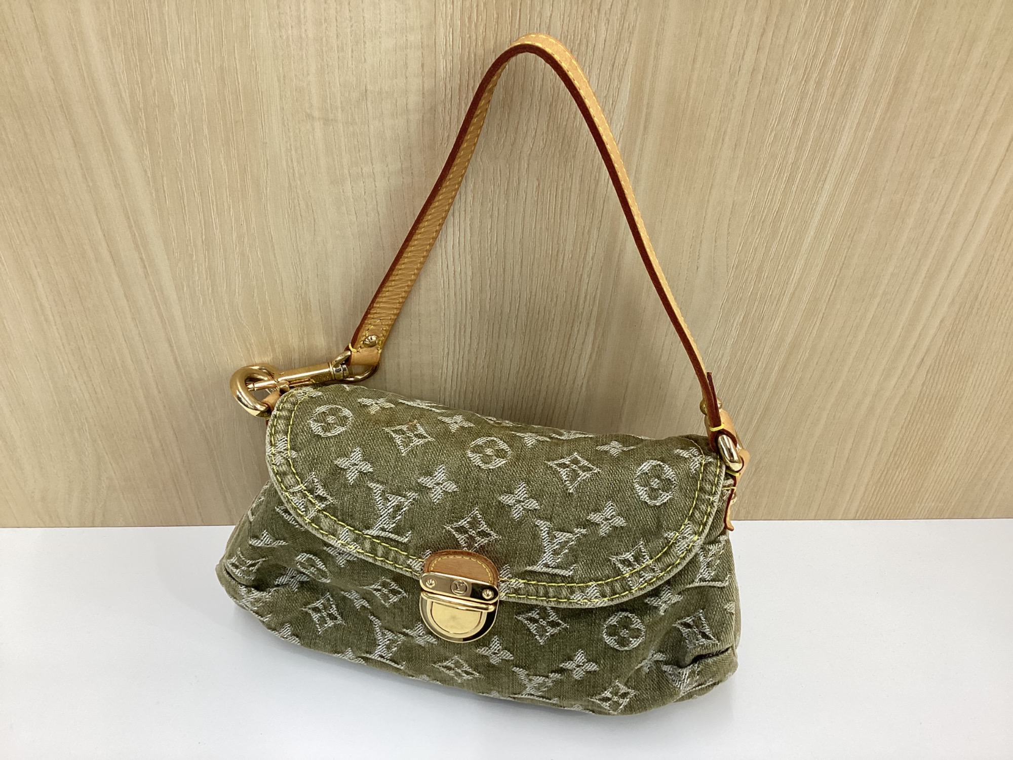 LOUIS VUITTON ルイ・ヴィトン ミニプリーティ M95216 モノグラムデニム ピンク ハンドバッグ 22041344 RD LOUIS VUITTON ルイヴィトン ミニプリーティ モノグラムデニム