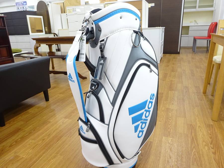 adidas ゴルフキャディバッグ 型番3 白 青 赤 adidas ゴルフキャディバッグ 型番3 白 青 赤