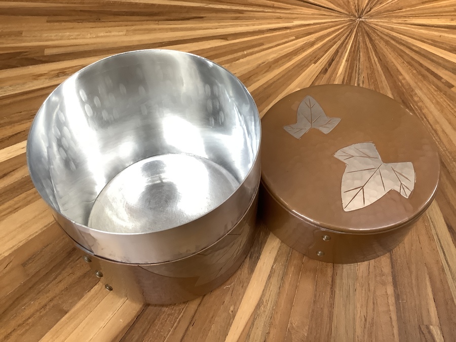 玉川堂製　茶筒 玉川堂 (ギョクセンドウ) 茶筒 葉文｜トレファクONLINE