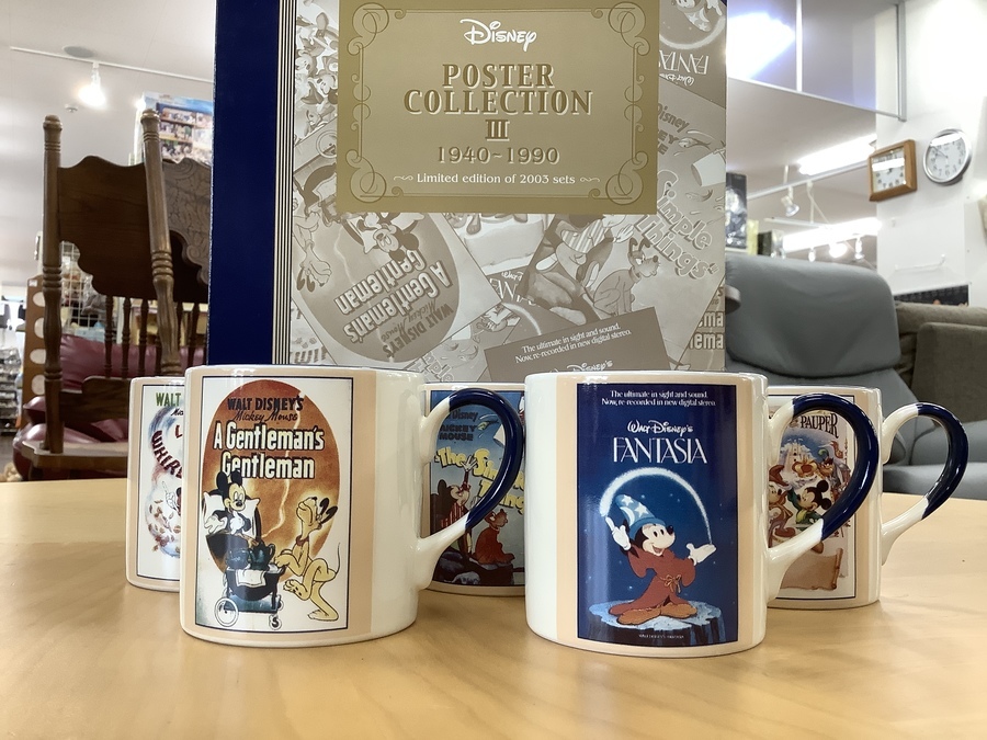 【新品】 ディズニーポスターコレクション1.2.3 マグカップセット Disney/ディズニー】ポスターコレクションマグカップ入荷