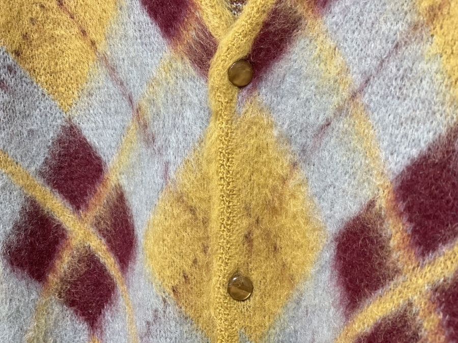 Needles(ニードルズ)】21AWモヘアカーディガンアーガイル入荷