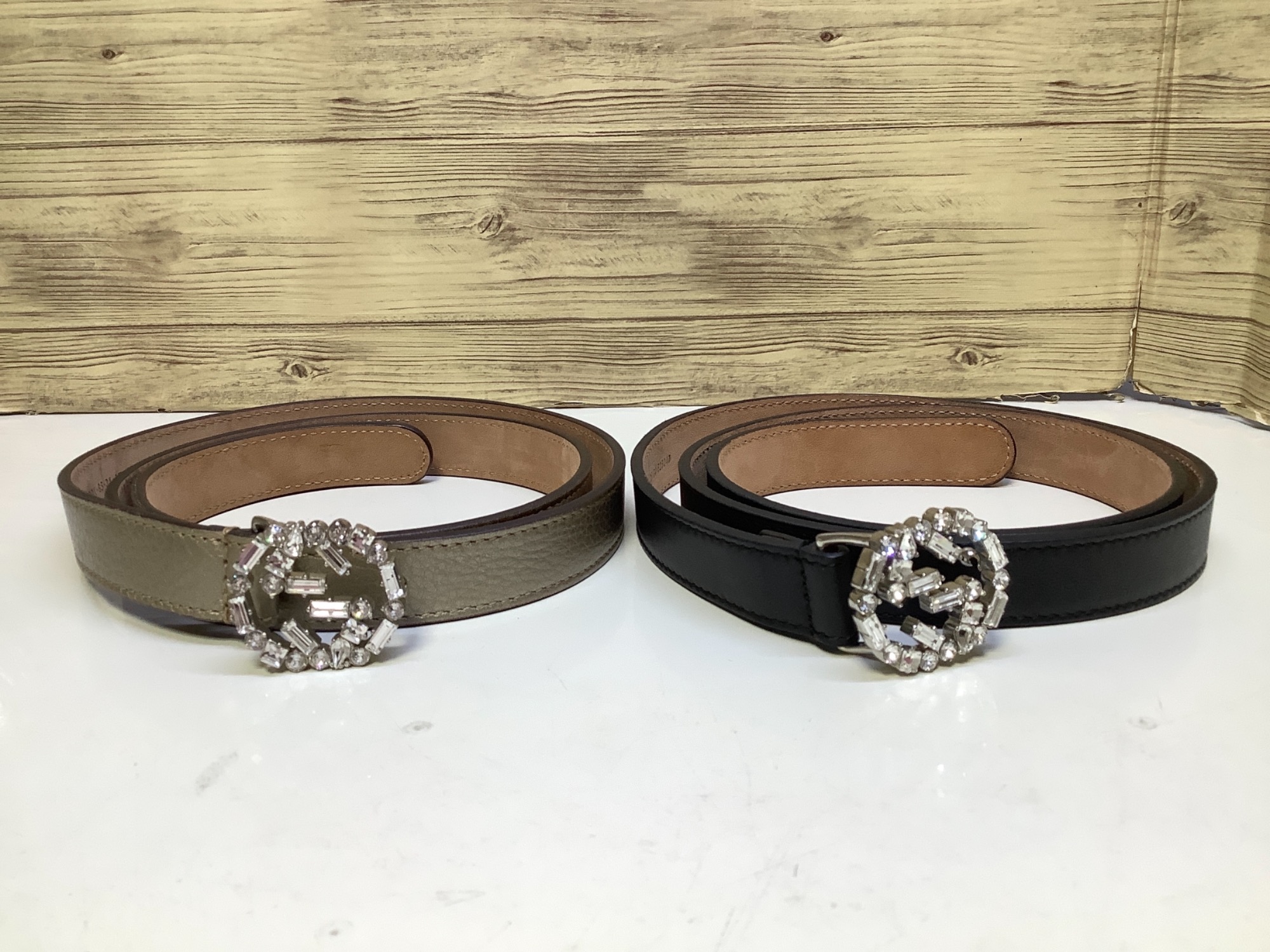 GUCCI グッチ クリスタル インターロッキングG ヘアバンド カチューシャ