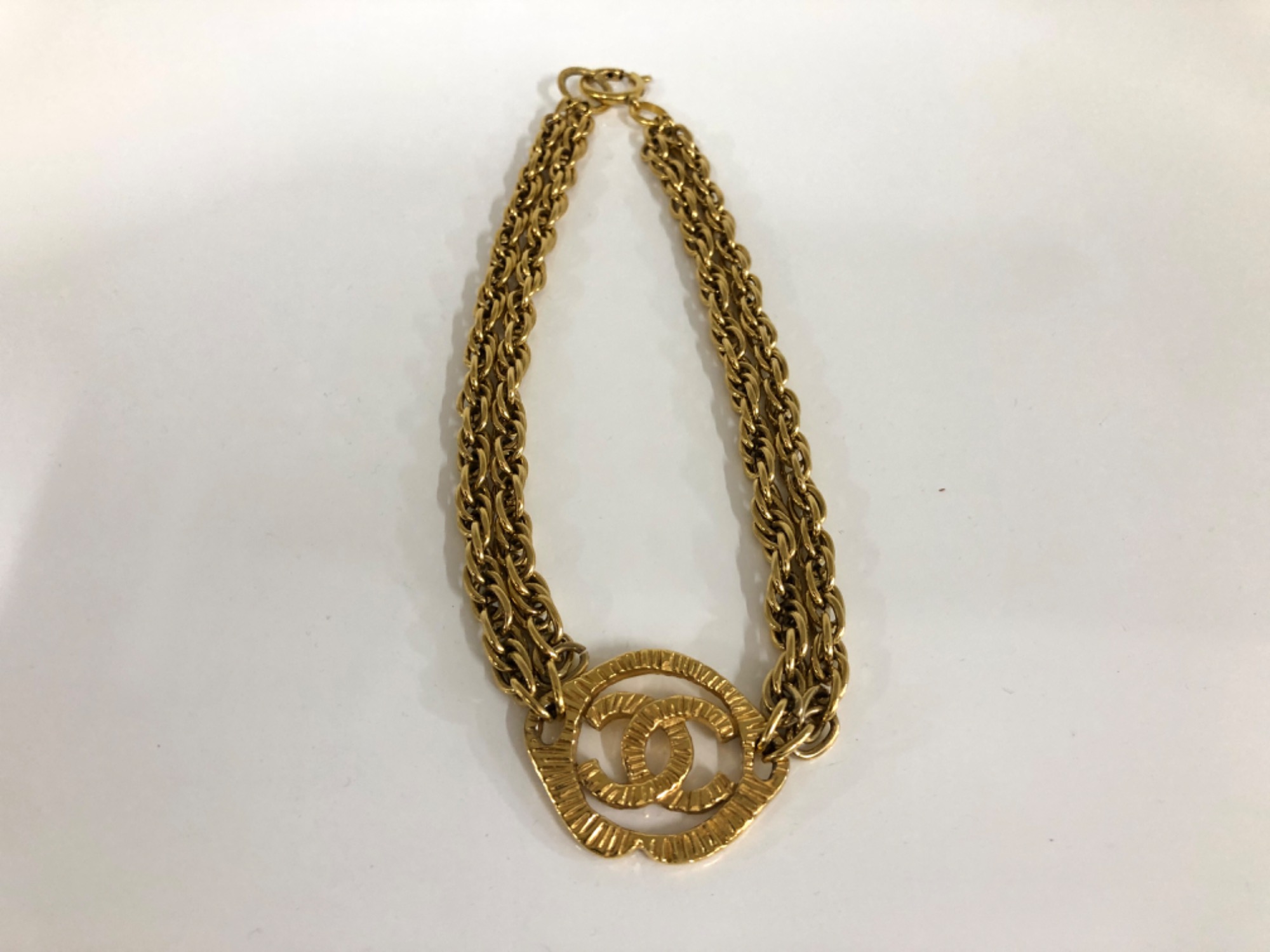 存在感抜群!!【CHANEL”シャネル”】ココマークチェーンネックレス