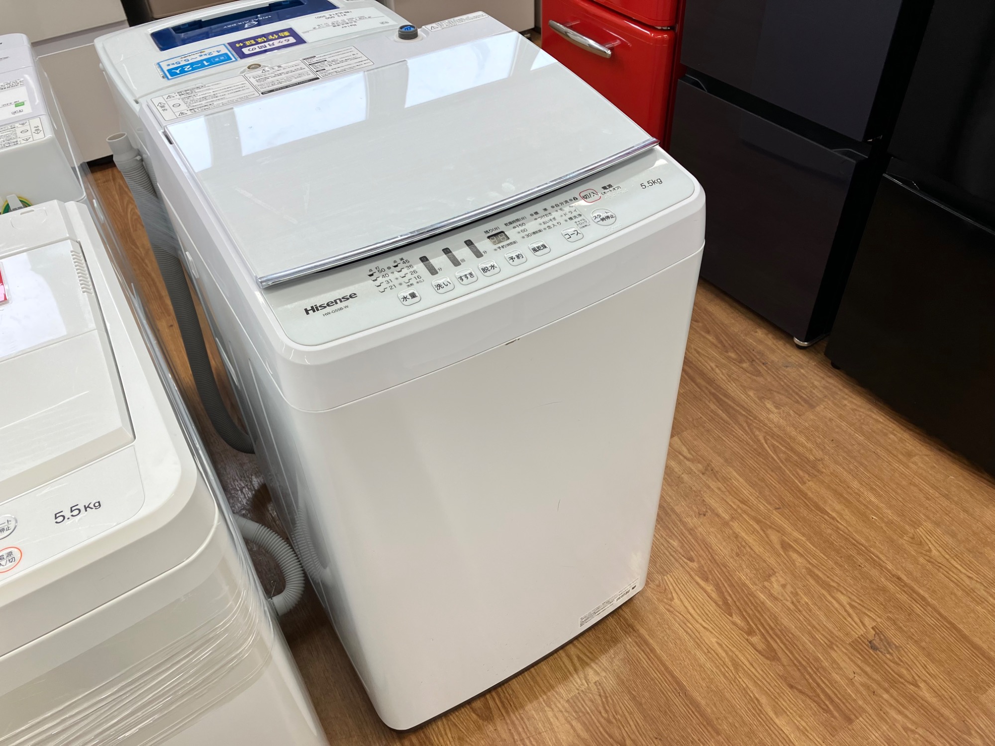 洗濯機　hisense　riseさま専用です スタイリッシュでパワフル!!【Hisense”ハイセンス”】全自動洗濯