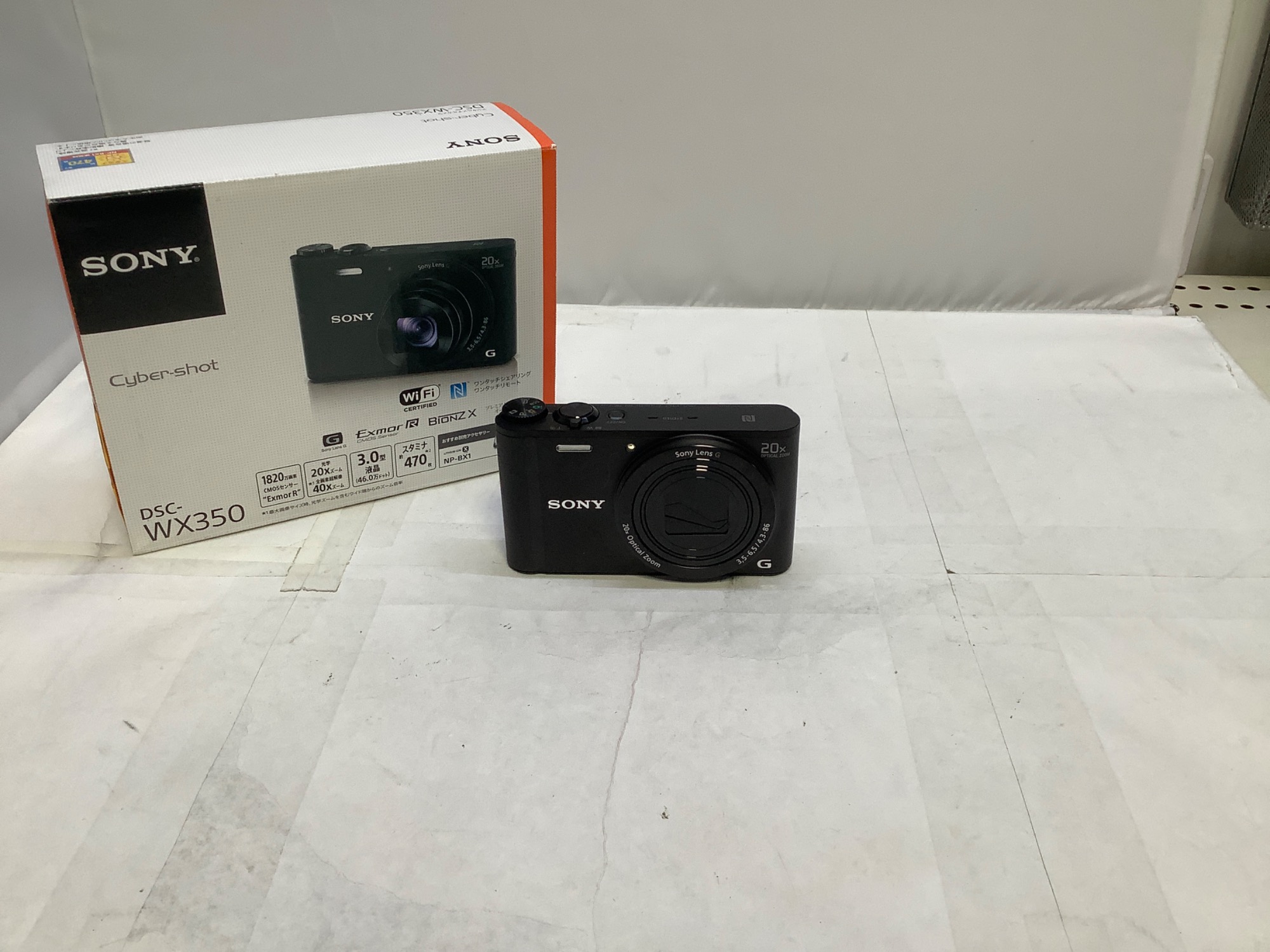 SONY(ソニー)】の光学20倍ズームコンデジ「DSC-WX350」のご紹介です