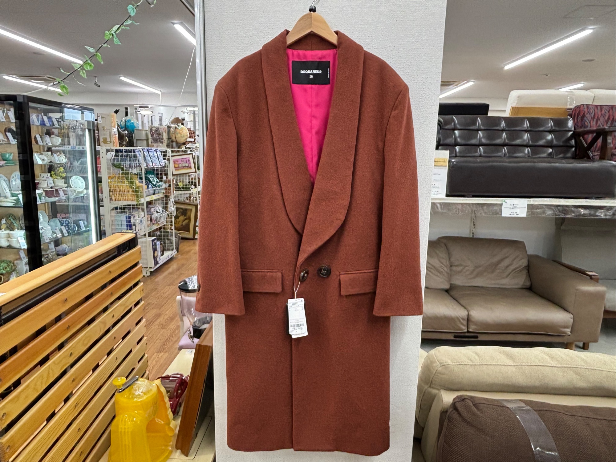 DSQUARED2 ディースクエアード　ウールコート　トップス　38（ L相当） DSQUARED2 / ディースクエアード】コート｜イタリア発ブランドの上質な