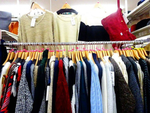 ニットの秋　ファッション