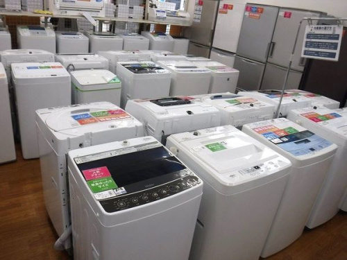 中古家電の全自動洗濯機