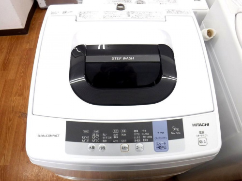 全自動洗濯機　中古のHITACHI　洗濯機