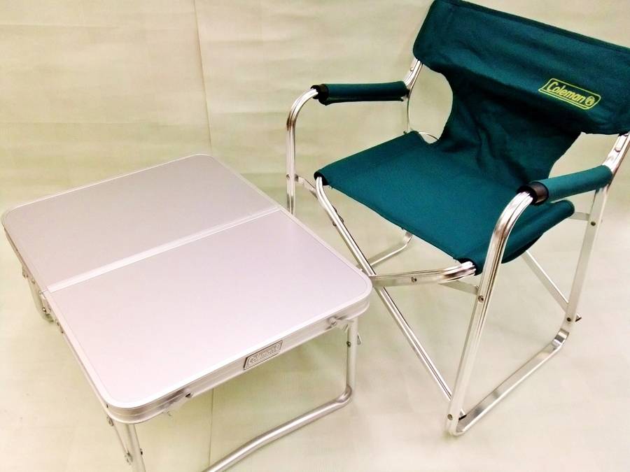 Coleman廃版コンパクトチェア&ミニアルミテーブルが買取入荷です