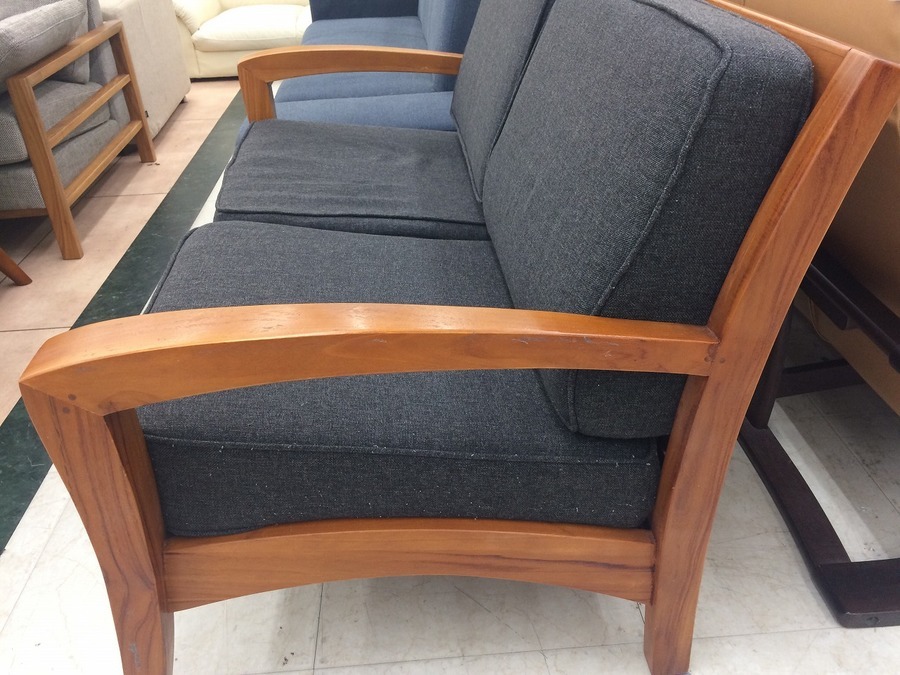 スキャンティーク　ソファ SCANTEAK (スキャンティーク) IKON 3人掛けソファー ライトグリーン