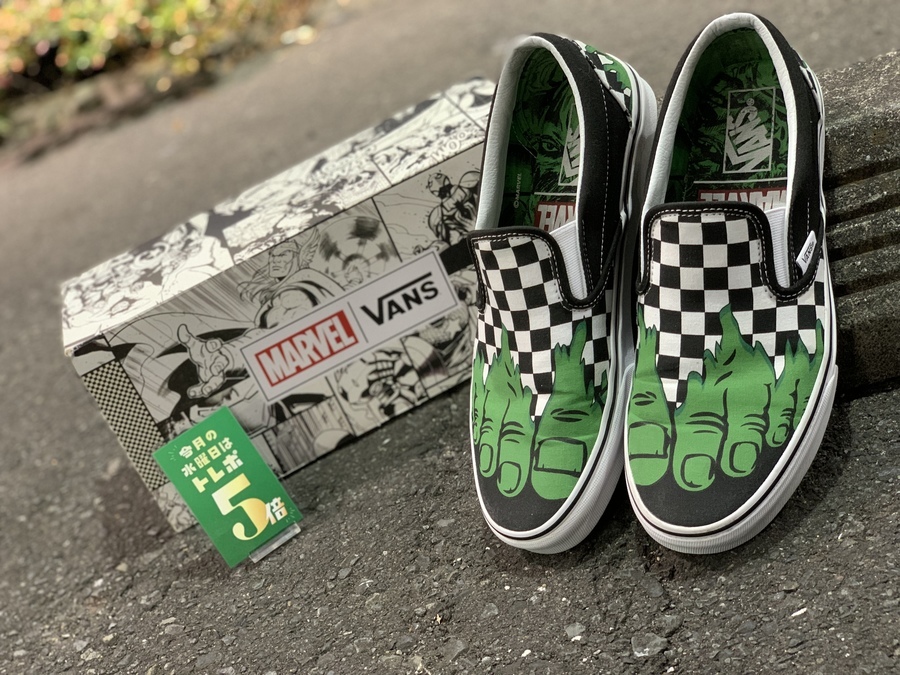 ハルク好き必見！VANS（ヴァンズ）×MARVEL（マーベル）SLIP-ONが
