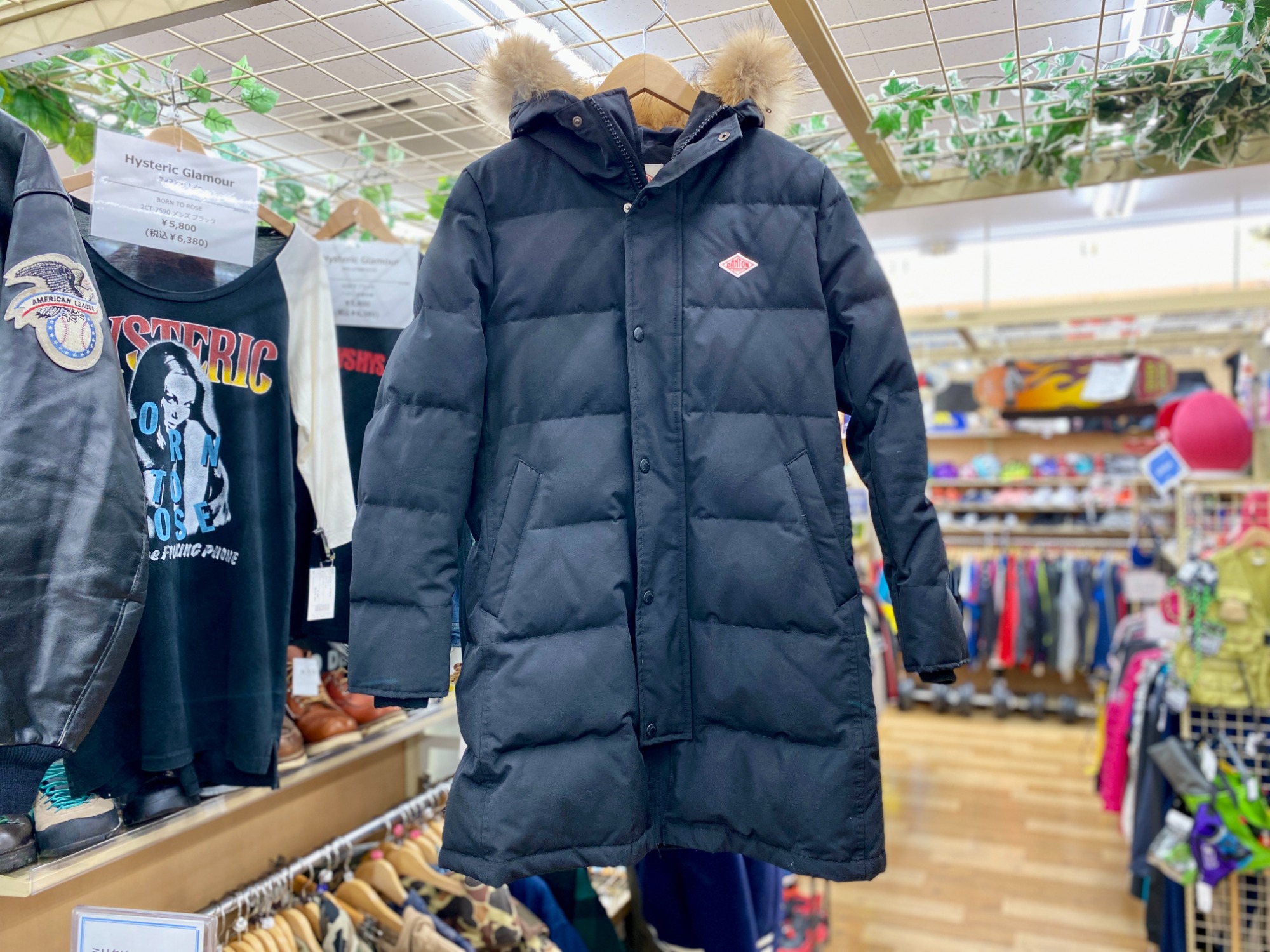 【季節が来る前に値引！】　DANTON/ダントン(JD-8744 )ダウンコート DANTON/ダントン】(JD-8744 LAS) フード付きロングダウンコート