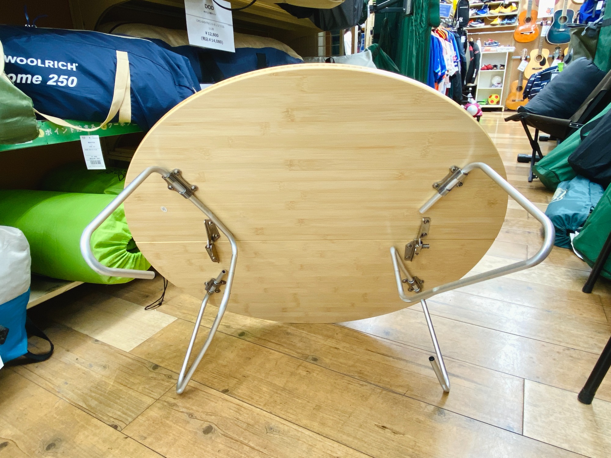 snow peak ワンアクションちゃぶ台竹 直径65cm