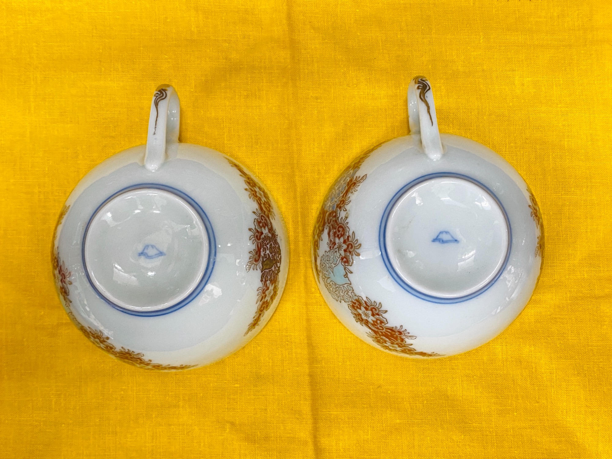 深川製磁 (フカガワセイジ) 鍋島花兎 ティーカップ 2Pセット 買取入荷