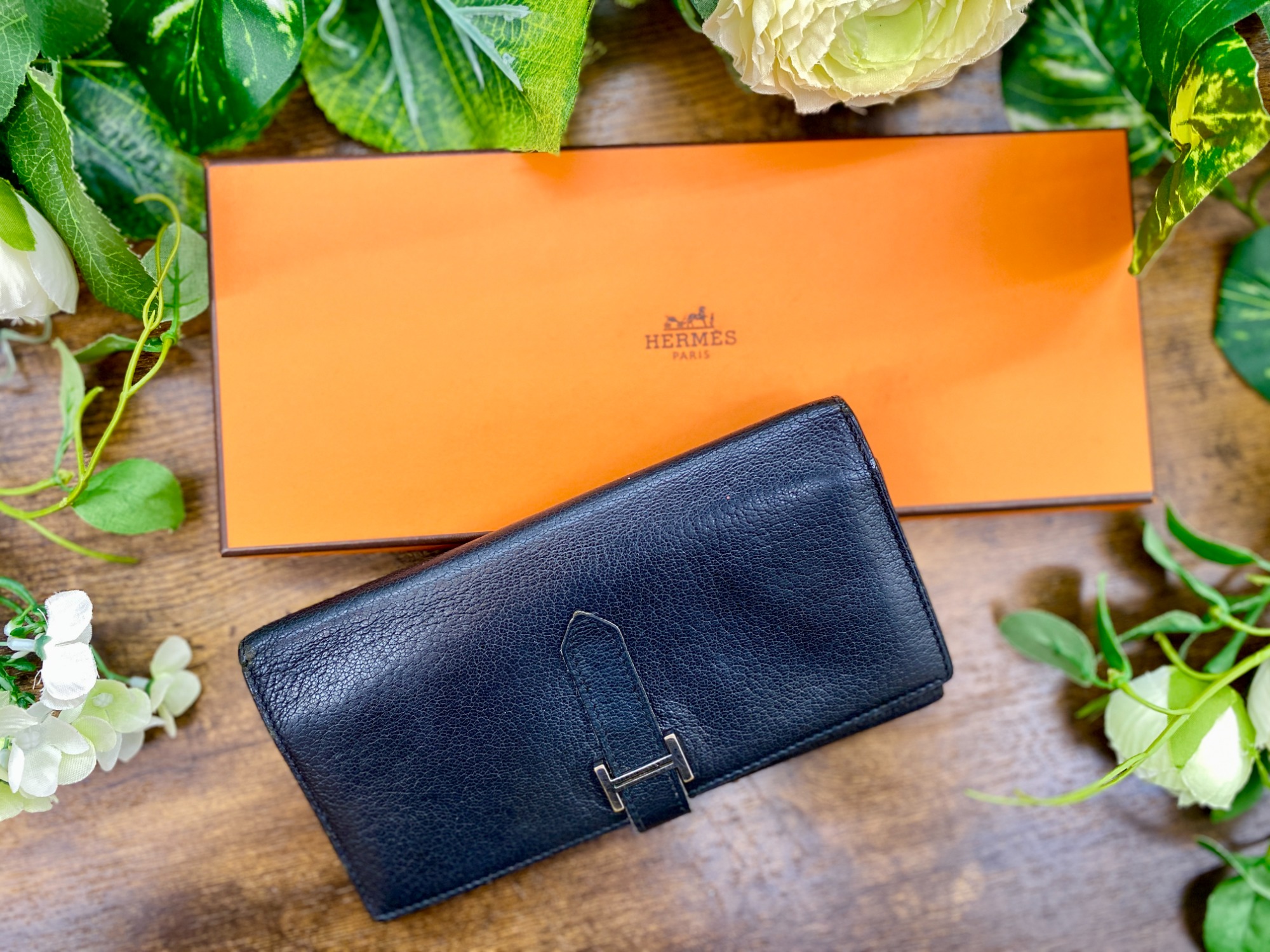 HERMES エルメス 長財布 締め付けれ 