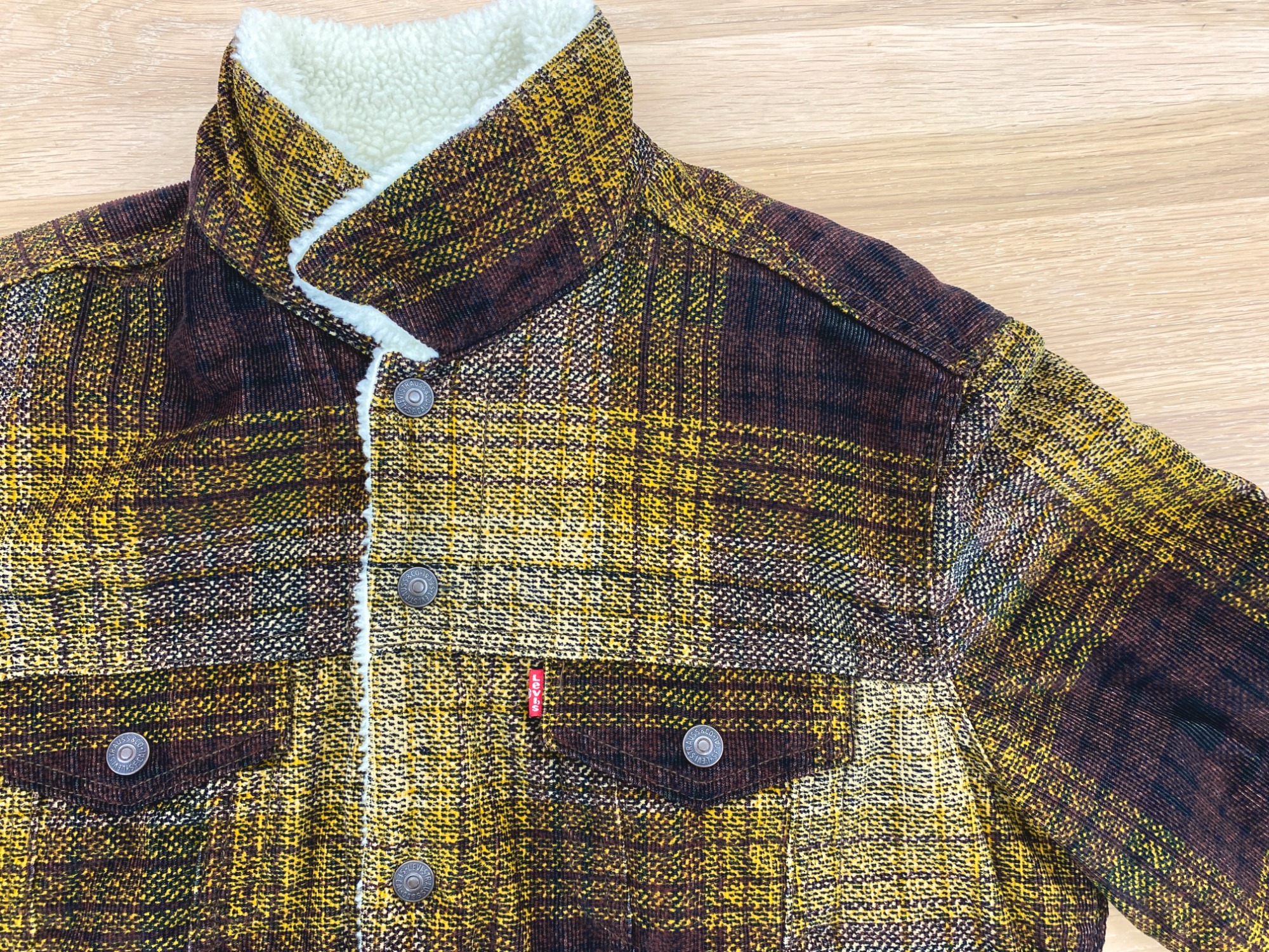【LEVI'S】 コーデュロイ ジャケット　ヴィンテージ  リーバイス　チェック LEVI'S (リーバイス) コーデュロイチェックシェルパトラッカー