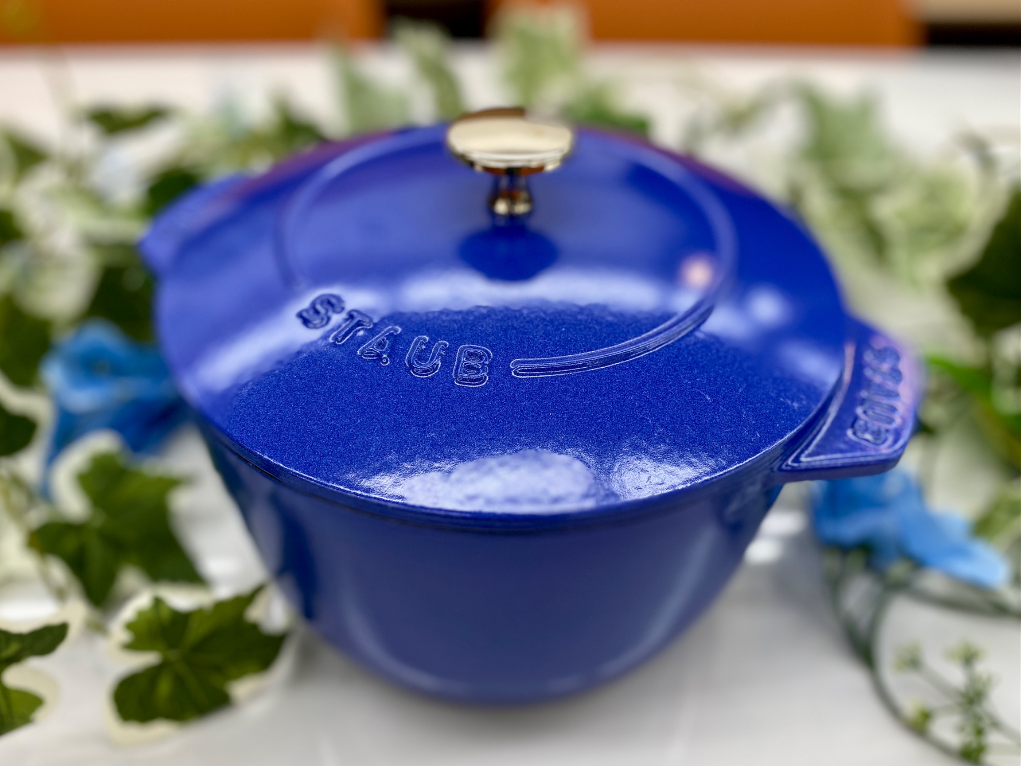 Staub (ストウブ) 両手鍋 グレー 20cm/Wa-NABE 20cm
