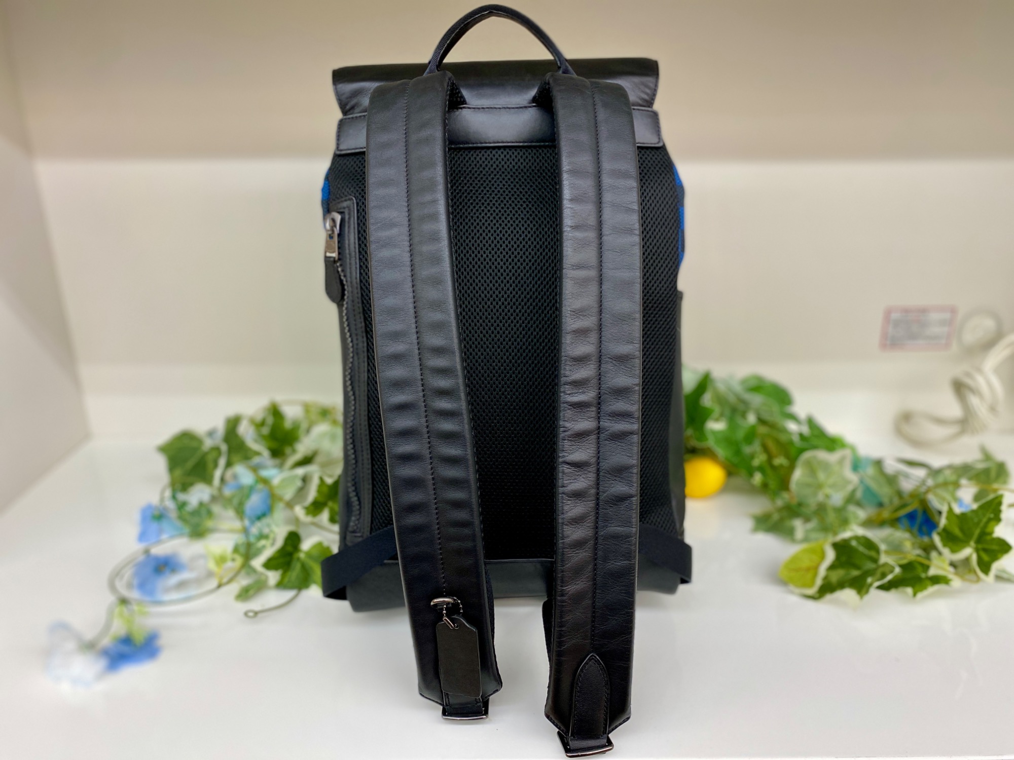 カオヨリナカミ リュック ブラック （reflector backpack