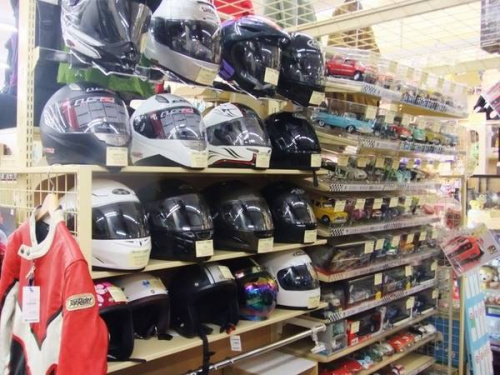 ヘルメットのバイク用品