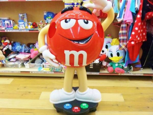 M&M’sのディスプレイ
