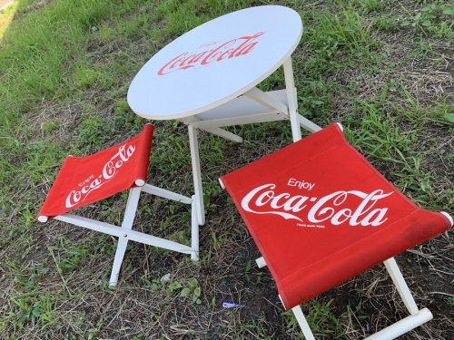 CocaCola ヴィンテージのアウトドア チェア