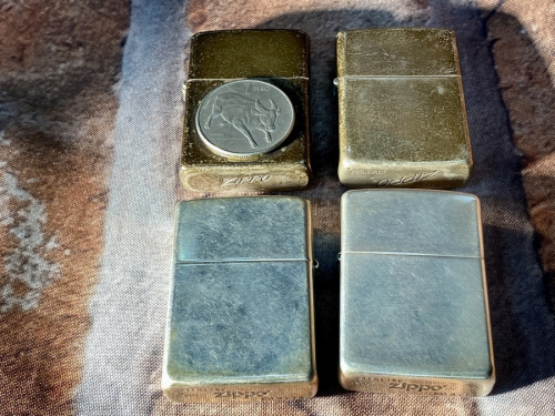 ジッポーのスターリングシルバー