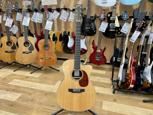中古楽器店のギター
