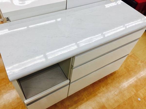 【トレファク摂津店】松田家具レンジボード入荷致しました！ 松田家具 (マツダカグ) レンジボード ホワイト｜トレファクONLINE
