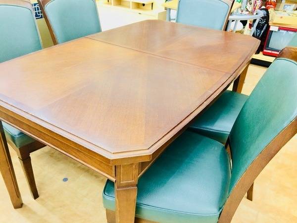 マルニ木工の地中海シリーズ、ダイニング6点セットが買取入荷！【摂津