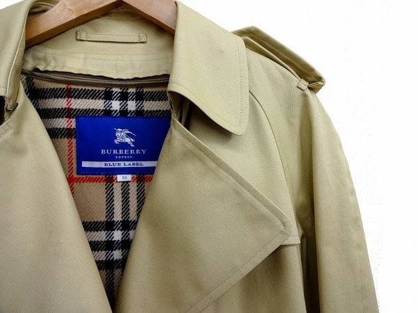 春物衣類買取スタート！BURBERRY BLUE LABELのトレンチコートが未使用