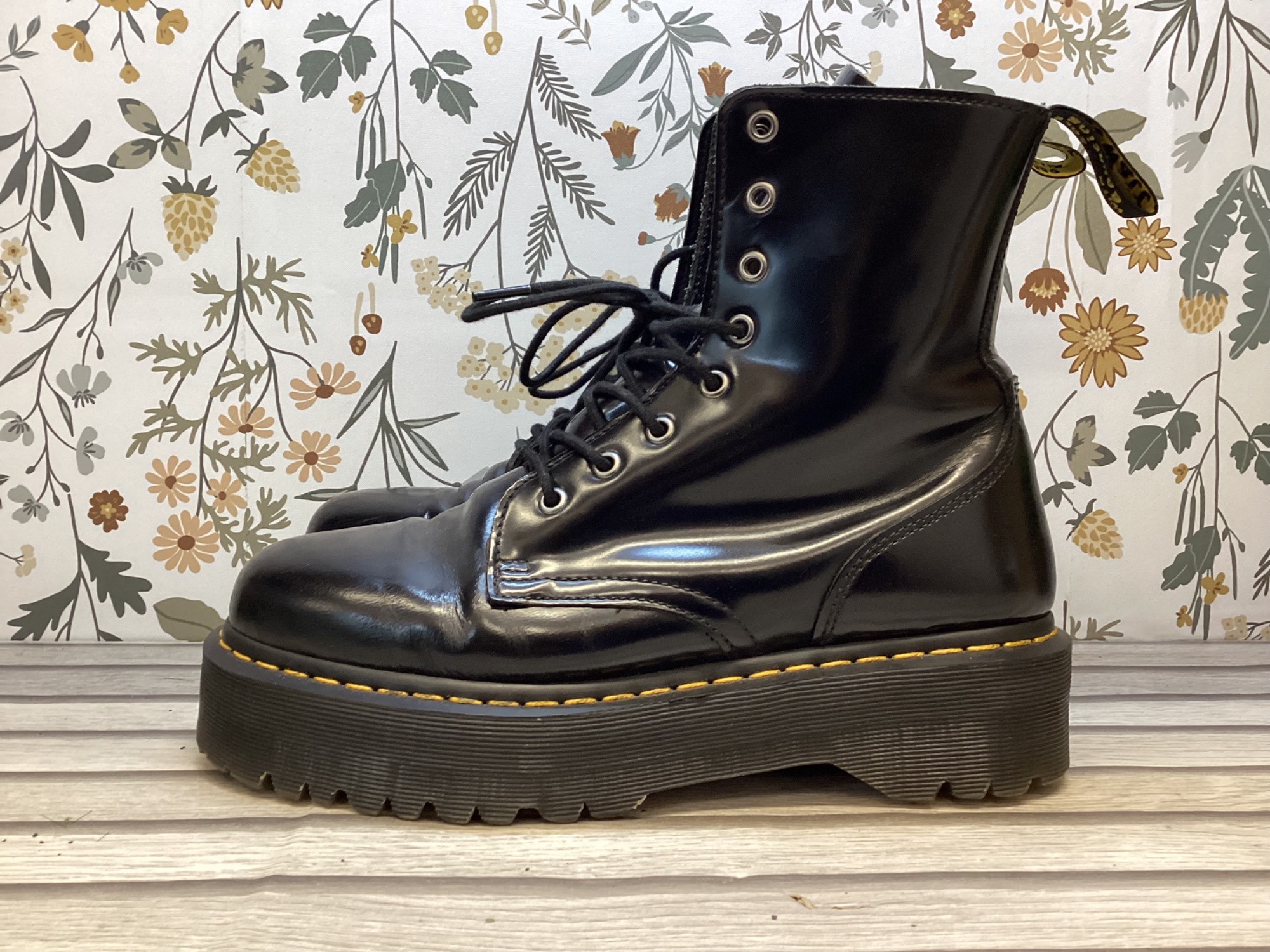 Dr.Martens 8ホール　ジッパーブーツ 1460 ジップ ベックス ホワイトステッチ 8 ホール ブーツ