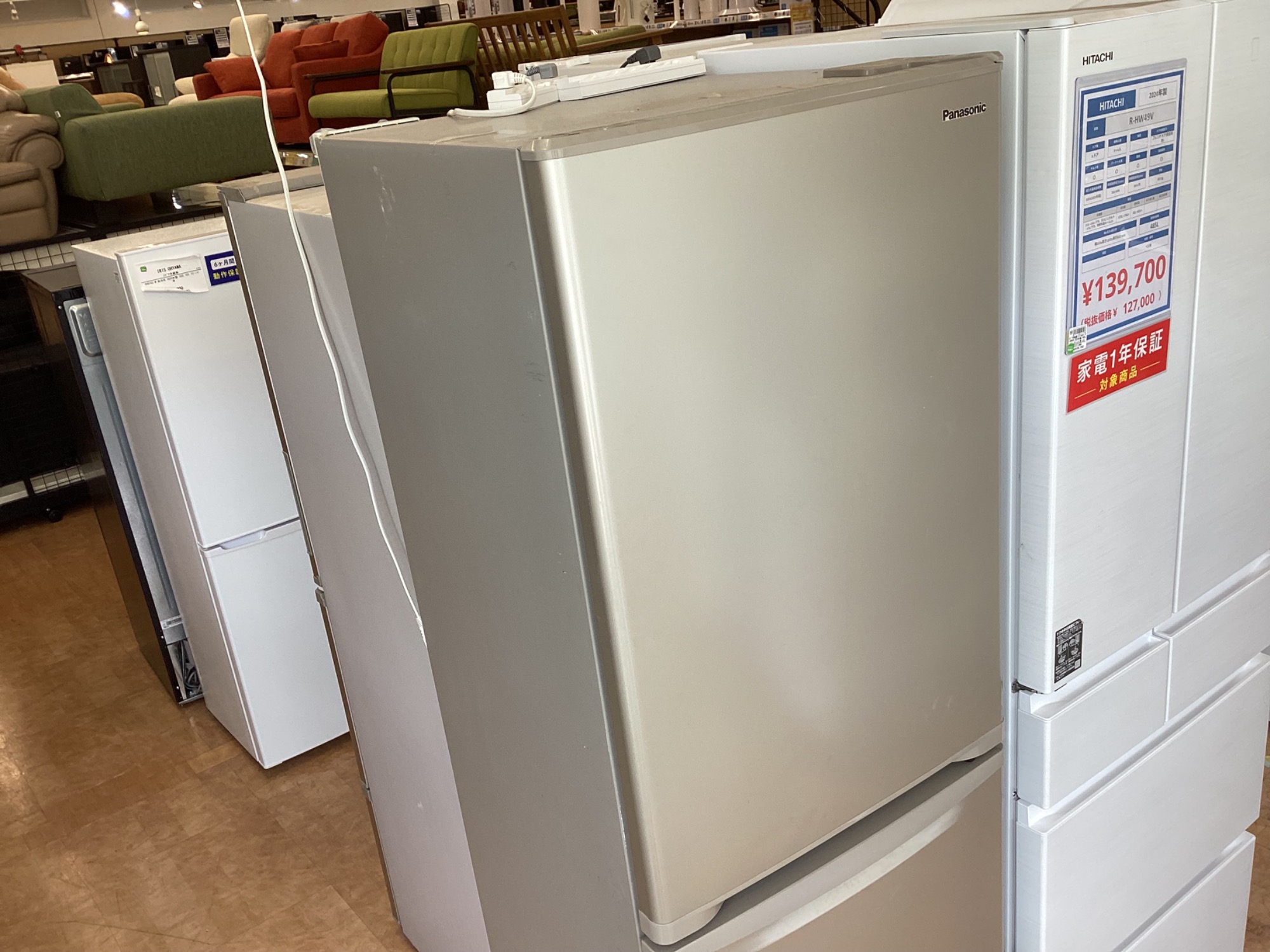 【トレファク摂津店】Panasonic3ドア冷蔵庫グレー入荷致しました！ Panasonic (パナソニック) 3ドア冷蔵庫 NR-C344CL-N 2023年製 335L