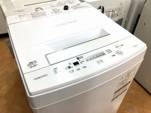 TOSHIBA(東芝)の全自動洗濯機2017年製(AW-45M5)です。【トレファク東大阪店】 2017年製TOSHIBAの全自動洗濯機が買取入荷！！｜2019年10月29日