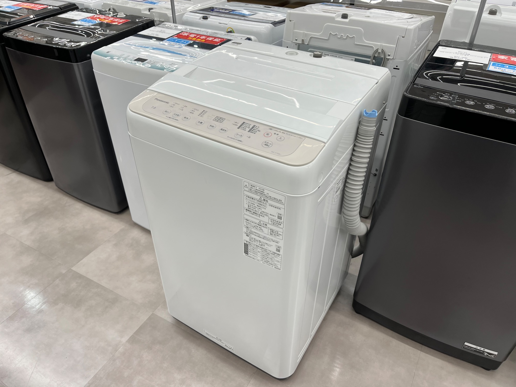 892 パナソニック　洗濯機　容量7.0kg 2023年製　一人暮らし　同棲 楽天市場】洗濯機 7kg 一人暮らし 全自動洗濯機 風乾燥 予約洗濯