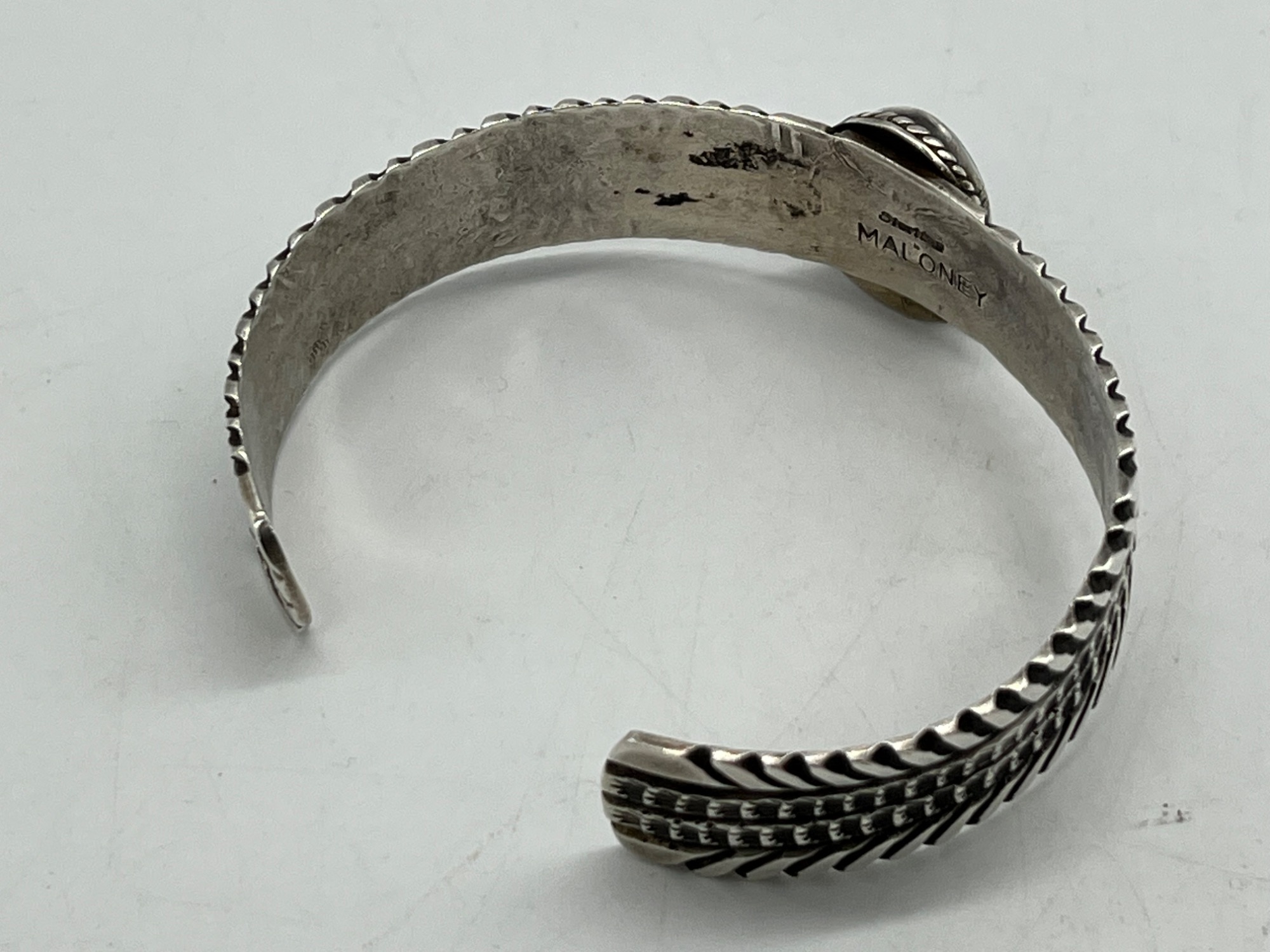 Smile　ターコイズストーン シルバーバングル　レオナルドマロニー 楽天市場】【FUNNY公式ストア】 ナバホ族 Leonard Maloney