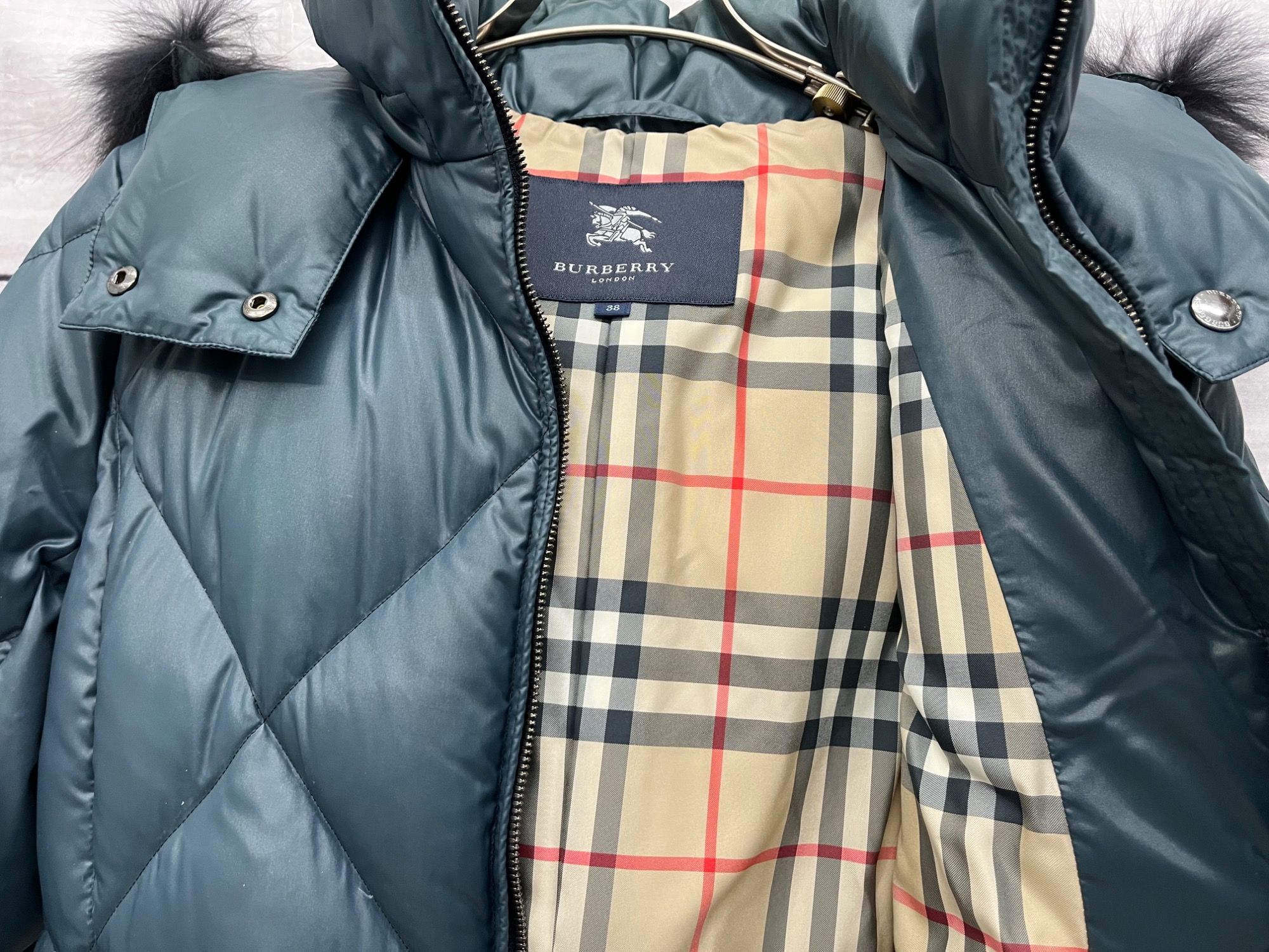 BURBERRY LONDON / ダウンジャケット/38/ナイロン/BLK/無地/FS337-856-09 BURBERRY LONDON/バーバリーロンドン】ダウンジャケット FS337-856-32