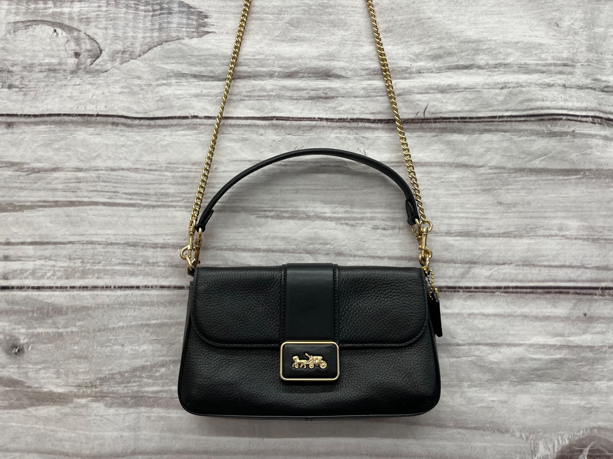 COACH/コーチ】チェーンショルダーバッグ ブラック 《CC058》 のご紹介