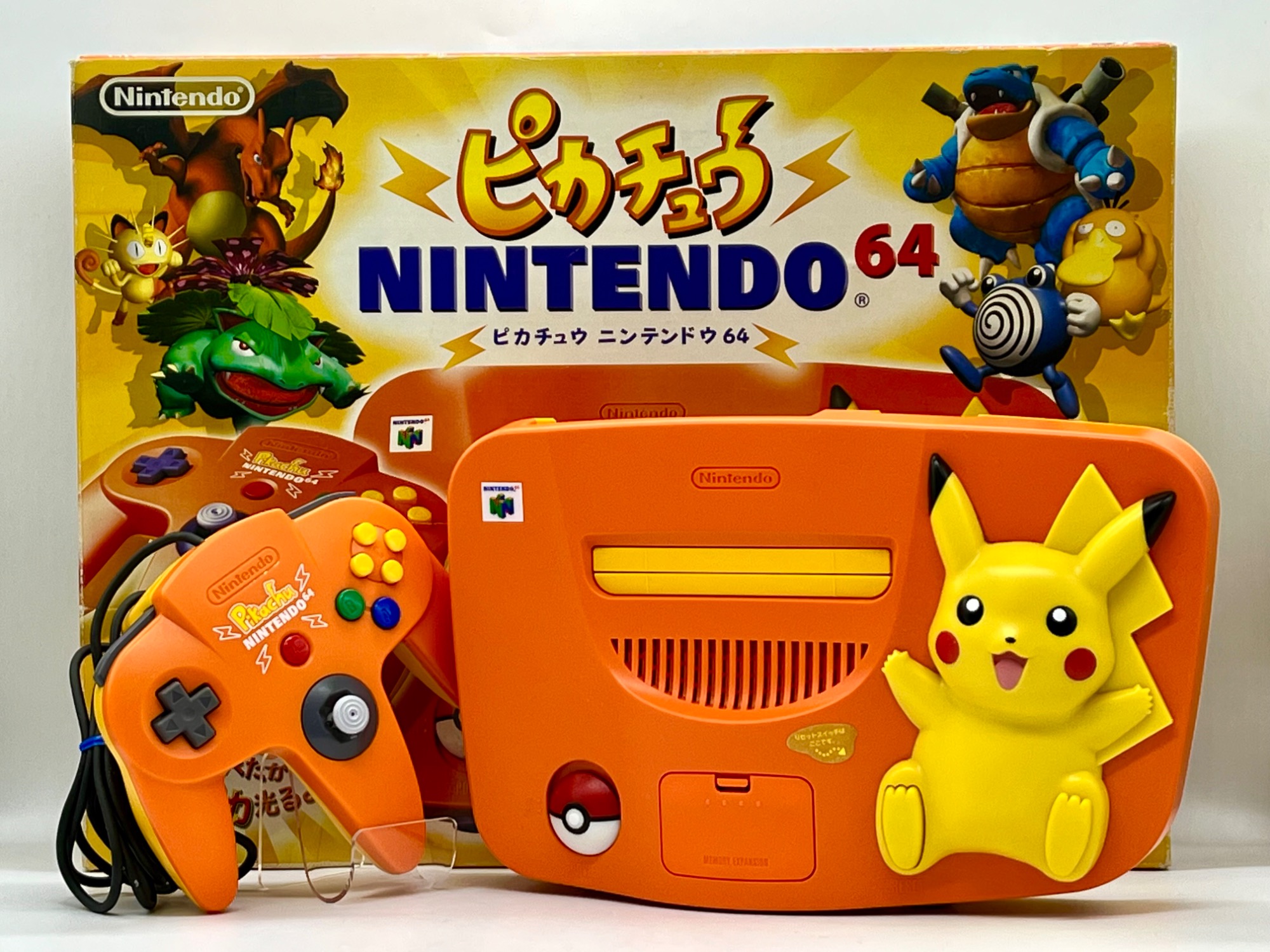 任天堂/ニンテンドウ】Nintendo64 NUS-101 ピカチュウver オレンジ