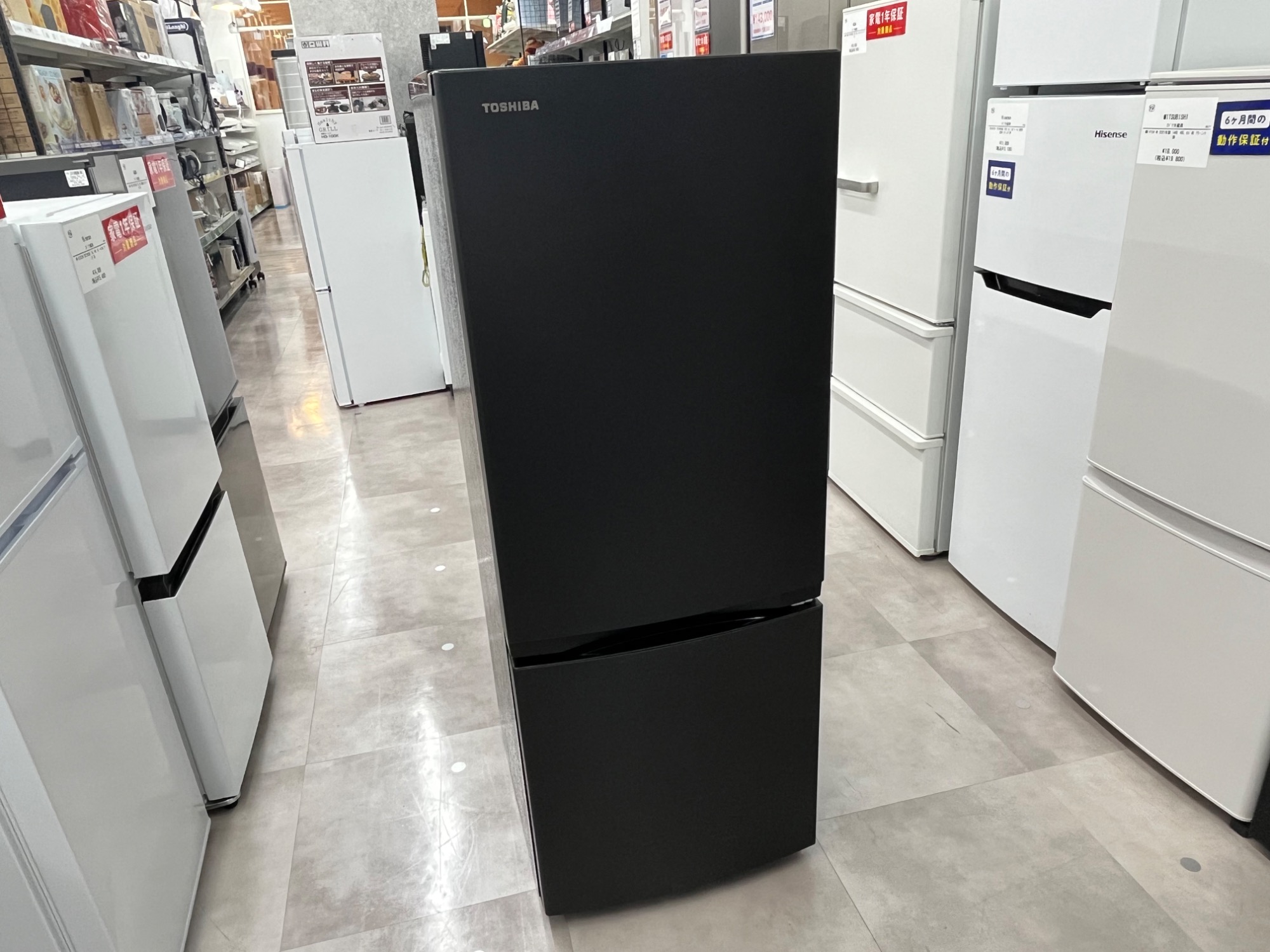 TOSHIBA/東芝】2ドア冷蔵庫 GR-W15BS(KT) 2024年製 153L 43L のご紹介