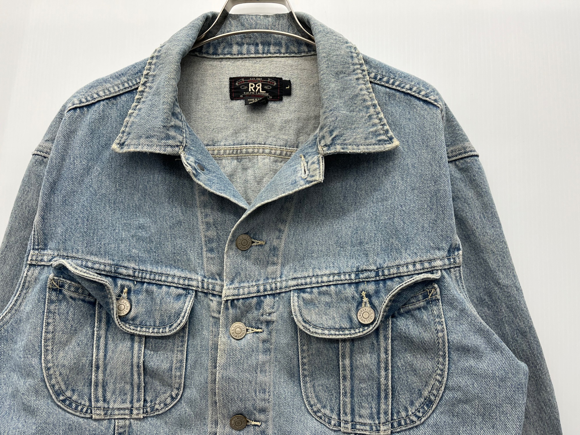 RRL/ダブルアールエル】デニムジャケット 三ツ星タグ 90's のご紹介