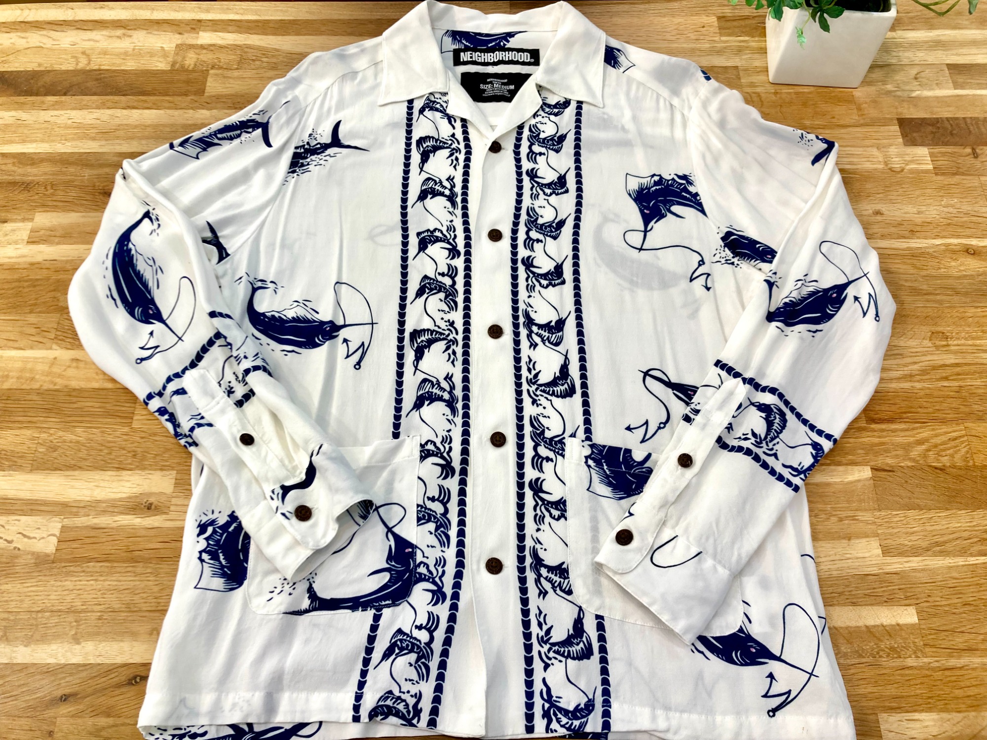 ネイバーフッド　モノグラムアロハシャツ Neighborhood モノグラム シャツ | ブラック | FARFETCH JP