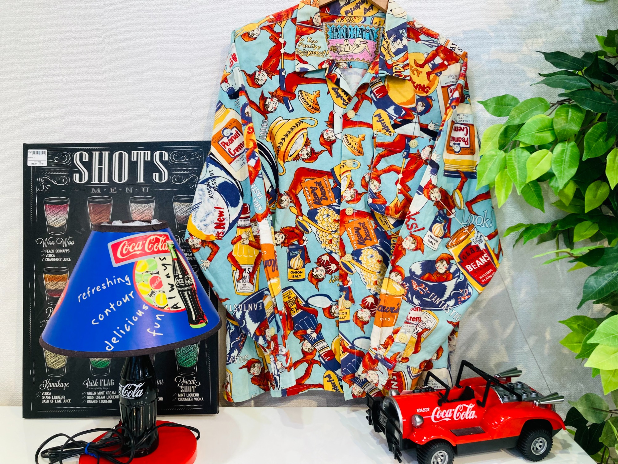 ヒステリックグラマー総柄シャツ FEELING HYSTERIC柄 シャツ|HYSTERIC GLAMOUR WOMEN | HYSTERIC