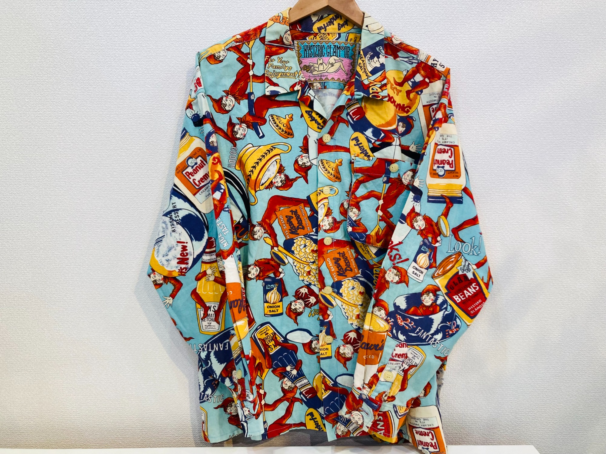 ヒステリックグラマー総柄シャツ FEELING HYSTERIC柄 シャツ|HYSTERIC GLAMOUR WOMEN | HYSTERIC