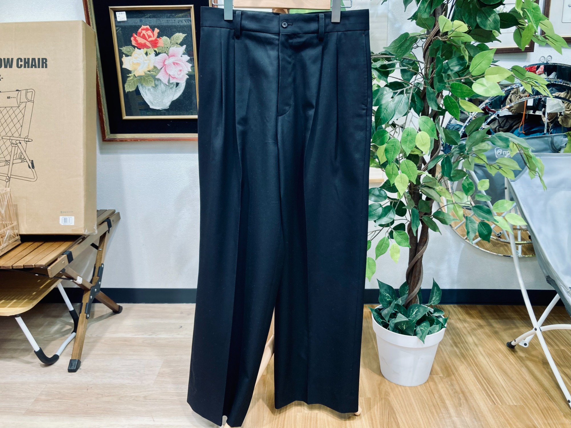 KKRシュタインssstein Long Wide Trousers ssstein / シュタイン】LONG WIDE TROUSERS - BLACK | 公式通販サイト