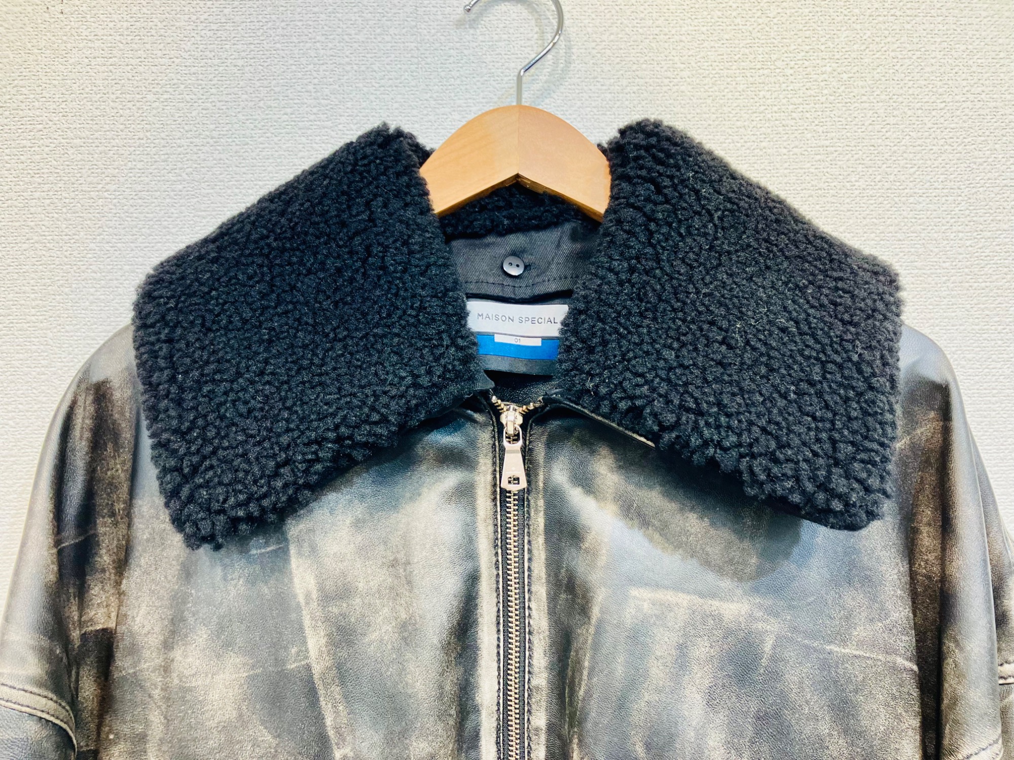 MAISON SPECIAL(メゾンスペシャル) Sheep Leather Mouton G-1 Flight