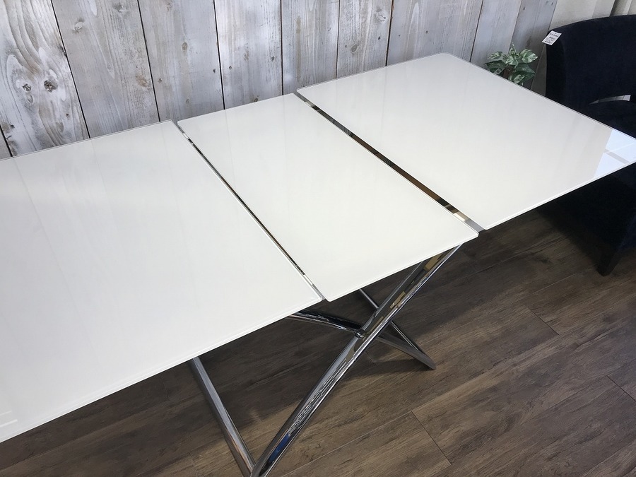 CALLIGARIS（カリガリス）】ガラス天板 伸縮式リフティングテーブル
